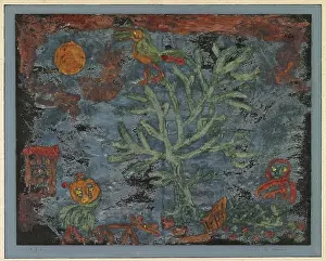 Drucke von Ein zauberhafter Moment aus einer nordischen Legende, in dem die Grenzen zwischen Realität und Träumerei verschwimmen Paul Klee Drucke: Ein Bild aus dem Norden, 1930