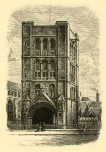 Black And White British Landmarks Drucke: The Norman Tower, 1898. Creator: Unknown