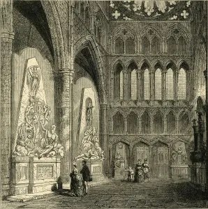 Nordtranszept von der Abtei von Westminster, 1830, (1881). Schöpfer unbekannt
