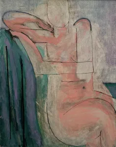 Drucke von Nu rose assis (Sitzende Pink Nackte), 1935-1936. Gefunden in der Sammlung des Musée national d'art moderne, Centre Georges Pompidou, Paris Henri Matisse Drucke: Nu sitzend (Sitzende Pink Nude), 1935-1936. Schöpfer: Matisse, Henri (1869-1954)