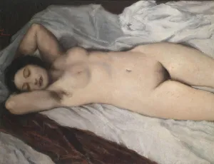 Schlafendes Mädchen ohne Kleidung, 1930