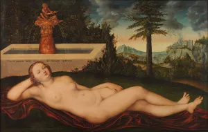 Lucas Cranach Elder Artwork Drucke: The Nymph of the spring, 1518
