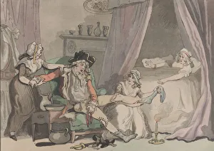 Eighteenth Century Colour Etchings Drucke: Four O Clock in Town, October 20, 1790. October 20, 1790. Creator: Thomas Rowlandson