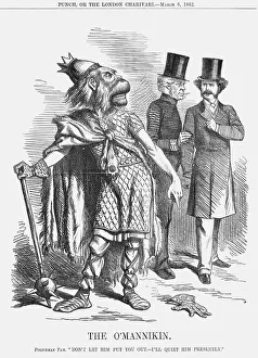 Victorian Era Cartoon Art Drucke: The O Mannikin, 1862