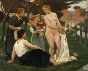 Post Impressionist Artwork Drucke: Oasis, 1905. Creator: Eugene Laermans
