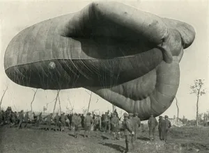Airship History Drucke: One of Our Observation Balloons, (1919). Creator: Unknown