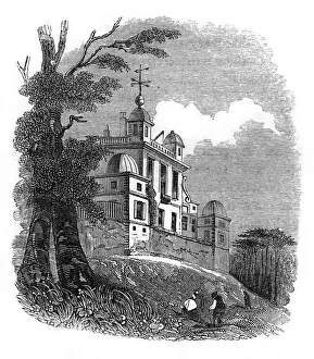 Drucke von Das Sternwarte in Greenwich, 1836 Greenwich-Park Drucke: Das Sternwarte in Greenwich aus dem Jahr 1836