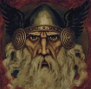 Germanic Mythology Images Drucke: Odin, 1927
