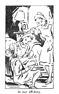 Home Front Britain 1940s Drucke: In our off-duty, 1940