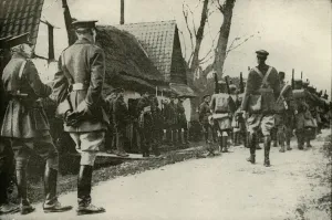 World War One Britain Drucke: Off To The Trenches, (1919). Creator: Unknown