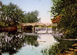 Der alte Brücke in Concord um 1900 von unbekannter Hand geschaffen