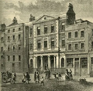 Neo Classical Buildings UK Drucke: The Old Coal Exchange, (c1872). Creator: Unknown