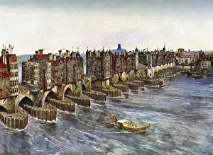 Alter Londonbrücke, um 1630, (ca 1900 - 1920)