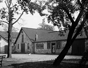 Historic Philadelphia Landmarks Drucke: Old stables in Bartram's Park [Bartram's Gardens]