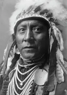 Vintage Native American Images Drucke: Old White Man, c1908. Creator: Edward Sheriff Curtis