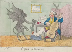 Ursprung der Gicht um Ca. 1810 Ersteller unbekannt