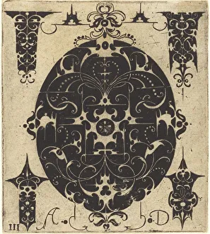 Sixteenth Century Decorative Arts Drucke: Ornament. Creator: Master AD