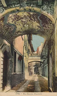 Piedmont Region Images Drucke: Orta - Via Giaccomo Giovanetti, c1910