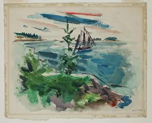 Auswärts von Deer Isle, Maine, 1922. Künstler: John Marin