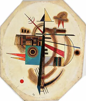 Wassily Kandinsky Paintings Drucke: Oval No 2, 1925. Creator: Kandinsky, Wassily Vasilyevich (1866-1944)