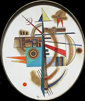 Wassily Kandinsky Abstract Art Drucke: Oval n°2, 1925. Creator: Kandinsky, Wassily Vasilyevich (1866-1944)