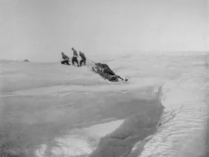 British Antarctic Explorer Drucke: Overland Over Cape Roberts To Avoid The Screw-Pack