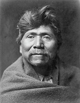 American Indian Chief Drucke: Pachilawa-Walapai chief, c1907. Creator: Edward Sheriff Curtis