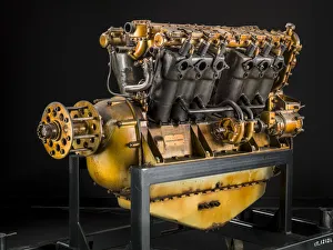 National Air And Space Museum Artifacts Drucke: Packard B-12 (Model 905), V-12 Engine, Circa 1916. Creator: Packard Motor Car Company