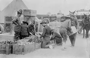 Early 20th Century American History Drucke: Packing at Texas City, between c1910 and c1915. Creator: Bain News Service