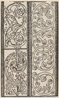 Seite aus einem neuen Kunstmodellbüch, ... Seite XIVv., 1544. Ersteller : Petrus Quentin