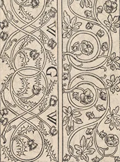 Seite aus einem neuen Kunstmodellbüchlein ... Seite 17v, 1544. Jahr der Erstellung: Peder Qventil