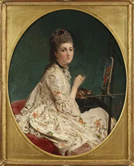 Genre Oil Paintings Drucke: The painter