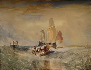 Romantic Era Paintings Drucke: Now for the Painter (Rope) Passengers Going on Board, 1827, (1938). Artist: JMW Turner