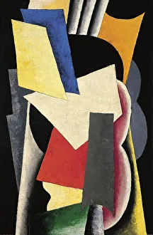 Avant Garde Art Movement Drucke: Painterly Architectonic (Still Life: Instruments), 1915. Creator: Lyubov Popova