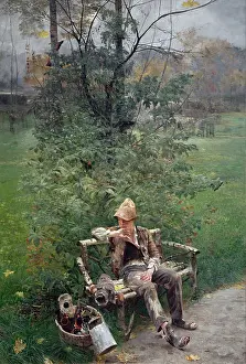 Symbolist Art Movement Drucke: A Painter's Apprentice, 1890
