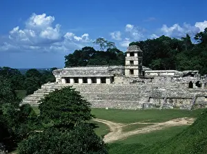 Mexican Historical Landmarks Drucke: Palace Complex, Palanque, Chiapas, Mexico, 2000. Creator: Unknown