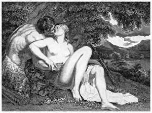 Nymphs In Art Drucke: Pan and Syrinx