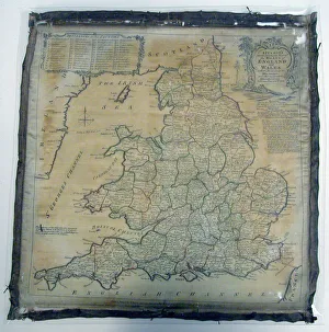English Heritage Art Gallery Drucke: Panel (Map), England, 1784. Creator: Unknown