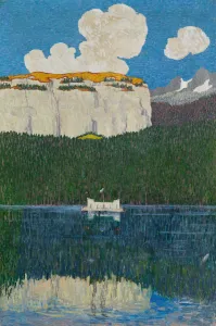 Swiss Fine Art Images Drucke: Panorama of Flims. Triptych, right panel, 1904. Creator: Giacometti, Giovanni (1868-1933)