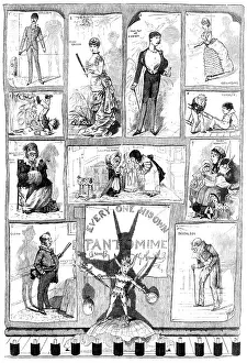 Drucke von 'Jeder Sein eigener Pantomime, 1883 George Cruikshank Drucke: Jeder Sein eigener Pantomime, 1883. Schöpfer: Unbekannt.