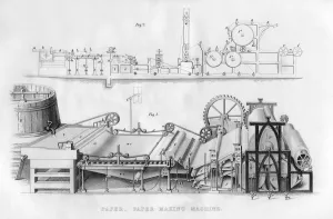 Papiermühlemaschine, 1866