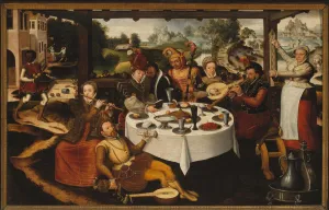 Parable Of The Prodigal Son Drucke: The Parable of the prodigal son. Creator: Pourbus, Frans, the Elder (1546-1581)