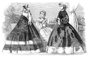 Die Pariser Mode für August 1860. Künstler: Unbekannt.