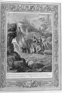 Jason And The Argonauts Drucke: Passage of the Argonauts through the Symplegades, Hellespont, 1733. Artist: Bernard Picart