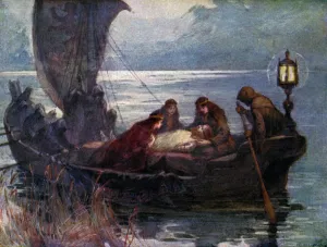 King Arthur Mythology Drucke: The Passing of Arthur, 1925