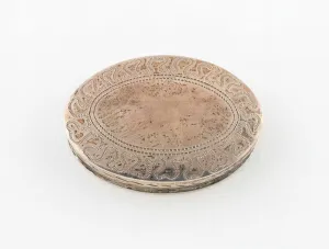 European Metalwork Drucke: Patchbox, Birmingham, c. 1796 / 97. Creator: Joseph Taylor