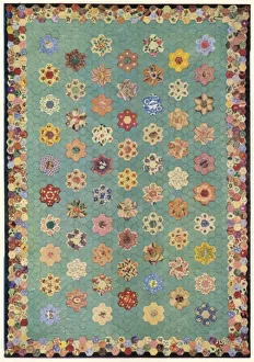 Patchwork-Quilt, 1943. Künstler: Unbekannt.