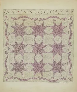 Patchwork-Quilte, um 1936. Erstellerin: Mary Berner