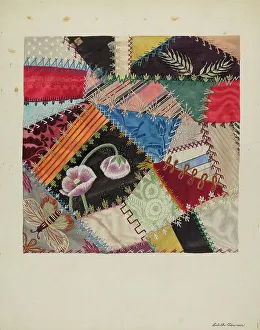 Quiltschirmausstellung, um ca. 1937 von Edith Towner