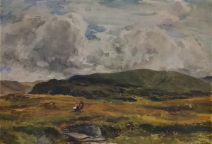 Female Figures In Nature Scenes Drucke: A Path over the Fields, 1881. Artist: Thomas Collier